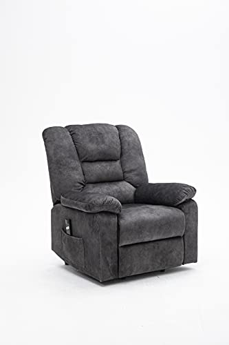 FANYE Electric Power Lift Chair for Elderly with Massage and Heat Dark Gray