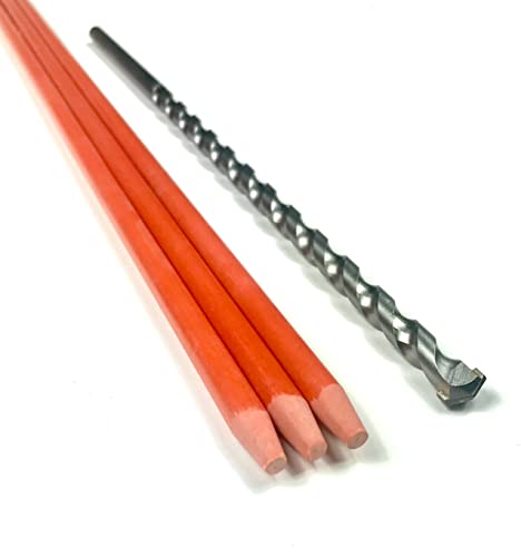 Polar Snow Products 2000 Pack 48 Inch Driveway Markers with 12" Install Drill Bit Orange