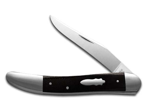Case Knives Old Dog Pocket Knife Black Canvas Laminate 154CM Stainless
