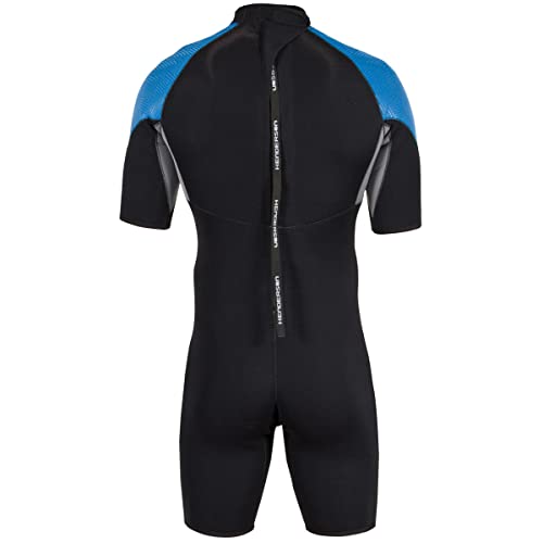 Henderson Mens Thermoprene Pro Back Zip Shorty Wetsuit Black/Blue