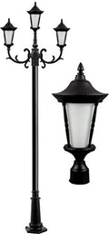 DABMAR LIGHTING INC Gabriella 3-Light Post Fixture GM1115-B