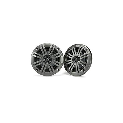 KICKER Premium Marine Gauge-Style Source & 4" Speakers Bundle