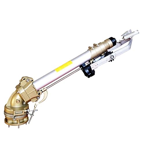 GUSTYT Large Spray Gun Irrigation Sprinkler Yellow Electroplating Silver