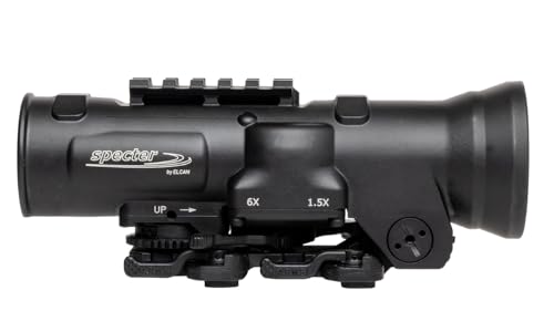 Elcan Specter DR Dual Role Optical Sight 1.5x/6x with 3MOA XOPTEK Micro Reflex Sight Black
