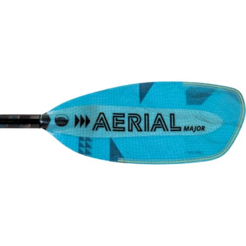 AQUA BOUND Fiberglass Bent Shaft Kayak Paddle 1-Piece Blue 197cm