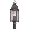 Troy Lighting Larchmont 3-Light Outdoor Post Lantern Aged Pewter
