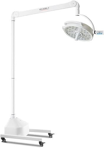 Shogoody 108W LED Shadowless Exam Light Lamp Floor Stand KD-2036L-3 White