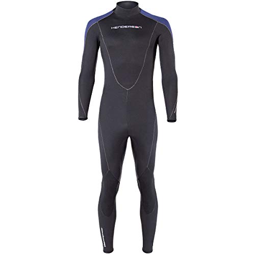 Henderson Man 7mm Thermoprene Jumpsuit (Back Zip) Scuba Diving Wetsuit Black/Blue XXXLarge