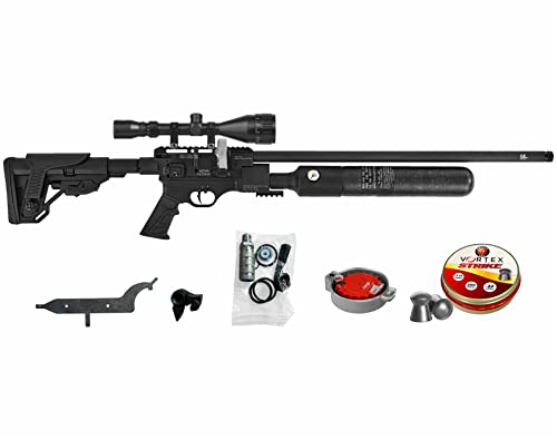 Wearable4U Hatsan Factor RC PCP .22 Caliber Air Rifle Bundle with Scope and 250 Pellets