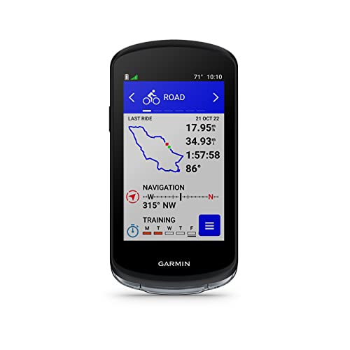 Wearable4U Garmin Edge 1040 GPS Cycling Computer with Solar Charging, Case, Speed and Cadence Sensors, E-Bank Bundle