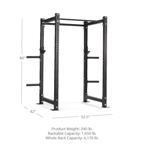 Titan Fitness X-3 Series Short Bolt-Down Power Rack Black