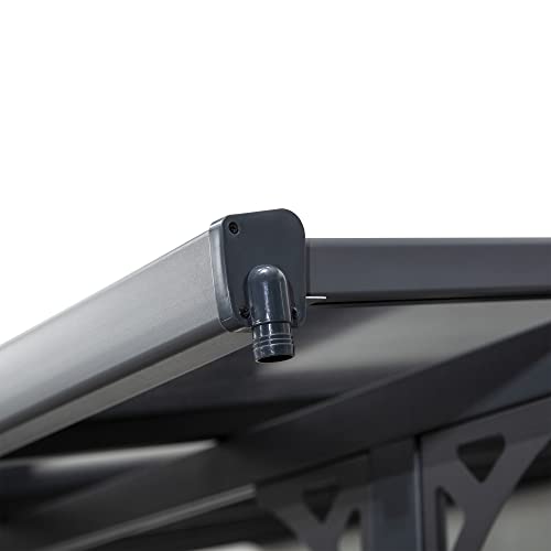 Outsunny 16.5' x 10' Outdoor Polycarbonate Pergola Gray
