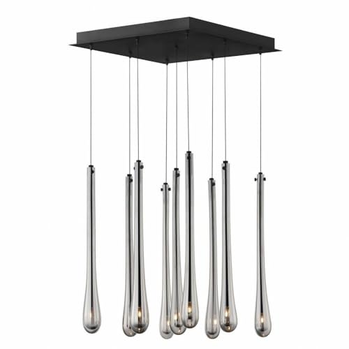 ET2 Stillo 13.5W 9 LED Pendant Light 18" Tall 16.25" Wide Black Finish