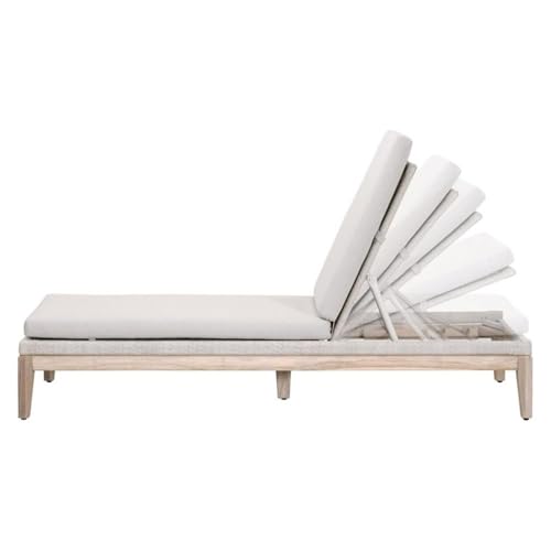 Star International Furniture Loom Transitional Fabric Chaise Lounge Grey