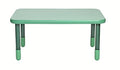Angeles BaseLine Classroom Table Teal Legs Grey Top