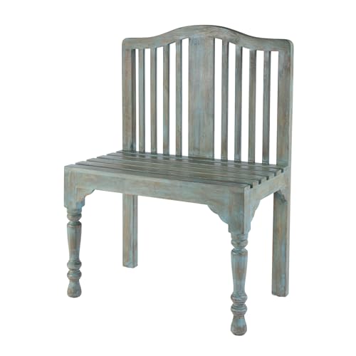 Butler Specialty Company Heritage Roseland Solid Wood Bench Blue