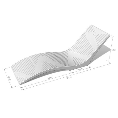 Aquamarine UV Resistant Sunshelf Water Loungers Set of 2 White