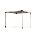 TOJAGRID Pergola Kit with Shade SAIL for 4x4 Wood Posts (10x10) Black
