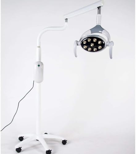 Tankredrug 28W Portable Dental Examination LED Light Stand Mobile Surgical Medical Lamp White