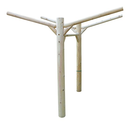 Log Kayak Rack 2 Place Buried in Ground Canyon Brown