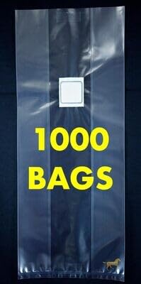 MushroomMediaOnline Unicorn Bag 3T for Mushroom Growers 1000 Count Clear