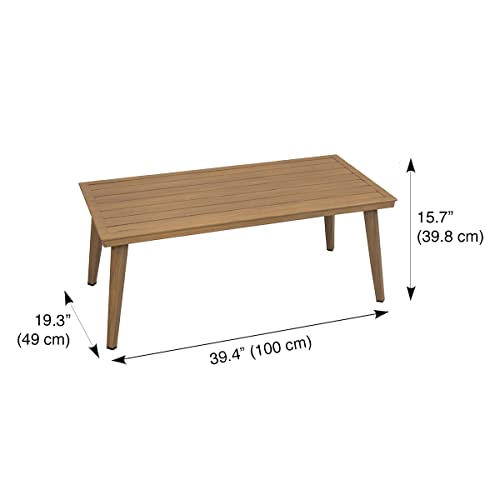 Blue Sky Outdoor Living Genova 4-Piece Aluminum Conversation Set Natural/Grey