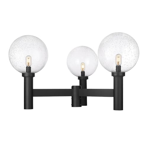 Z-Lite Laurent Outdoor Post 3-Light 180 Watts Black