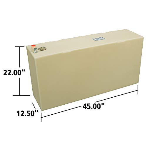 Moeller Marine Below Deck Permanent Fuel Tank 50-Gallon 45" x 12.5" x 22