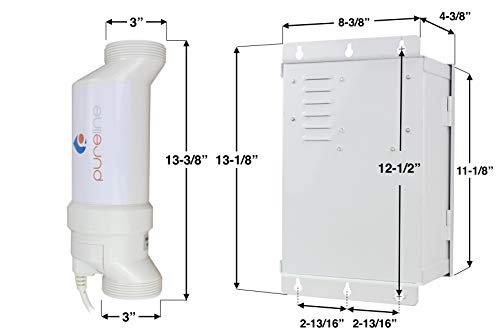 Pureline Crystal Pure Salt System PL7703 Universal Pool Salt Chlorination System 60,000 Gallon