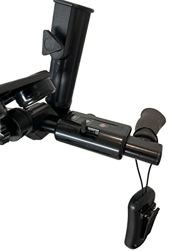 Insanity Golf Electric Golf Trolley Cart with Remote Control, Aluminum Frame, 24V 12Ah Lithium-Ion Battery - Black Cart, Silver Wheels