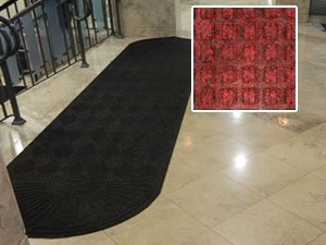 FloorGuard Heavy Duty All Purpose Entrance Mat Diamond 6' x 21' Red