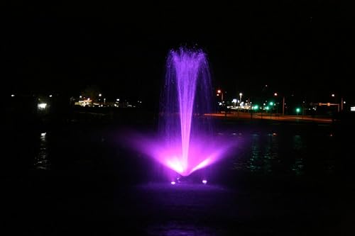Kasco RGB LED Fountain Lighting - 3 Fixtures for 1/2-1 HP Units, 24V DC, Black
