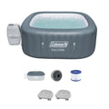 Coleman SaluSpa 114 AirJet Inflatable Hot Tub with 2-Pack of Bestway SaluSpa Non-Slip Seats