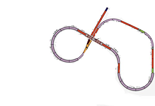 Rokuhan Layout Plan P Complete Track Set 47.6" x 39.3