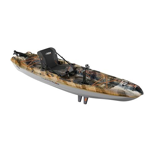 Pelican Catch 110 HDII Premium Angler Sit-On-Top Fishing Kayak - HyDryve Pedal System - Outback