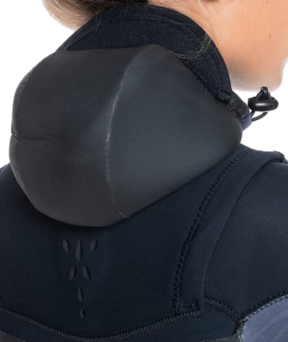 Roxy Womens 5/4/3 Syncro Hooded Front Zip GBS Wetsuit - Jet/Black
