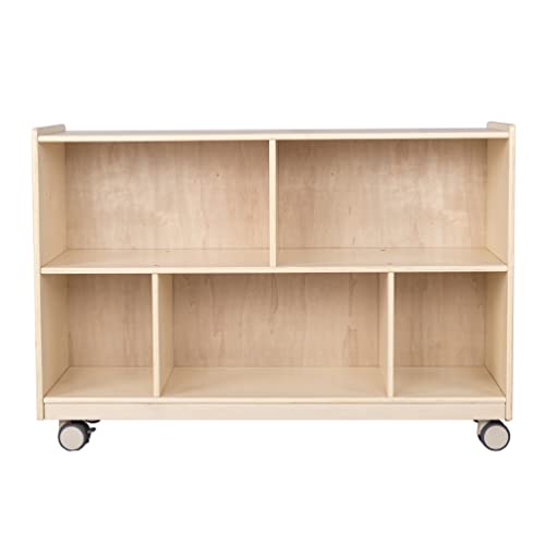 Children's Factory Angeles Mobile 2-Shelf Storage Wooden