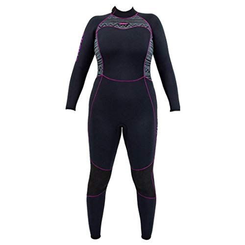 AKONA Women's 5mm Full Suit Quantum Stretch Neoprene Magenta