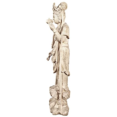 Design Toscano Guan-Yin Patroness of Compassion Outdoor Garden Statue 54" Antique Stone