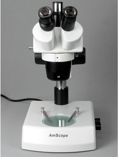 AmScope Trinocular Stereo Microscope 10X-60X White