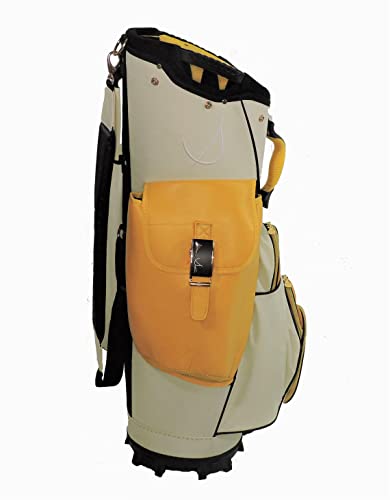 Sephlin Women Golf Cart Bag 34" Cream-Gold-Yellow