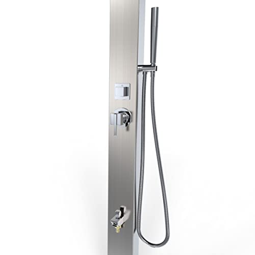 No Worries Products MILAN DELUXE 316 Stainless Steel Outdoor Shower Panel