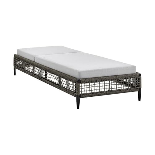 Armen Living Felicia Outdoor Chaise Lounge Standard Black