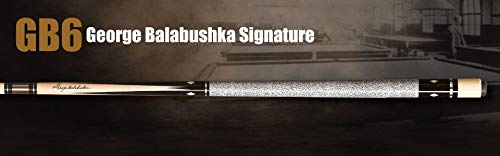 George Balabushka Billiard Pool Cue: Birdseye Maple Forearm, African Ebony Splice