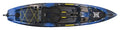 Perception Kayaks Pescador Pilot 12 Sit on Top Fishing Kayak with Pedal Drive Adjustable Lawn Chair Seat Tackle Storage Areas Sonic Camo