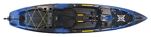 Perception Kayaks Pescador Pilot 12 Sit on Top Fishing Kayak with Pedal Drive Adjustable Lawn Chair Seat Tackle Storage Areas Sonic Camo