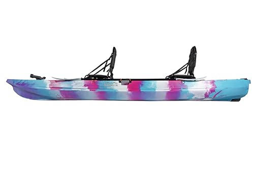 BKC Brooklyn 13.0 Pro Tandem Sit On Top Fishing Kayak Purple Camo