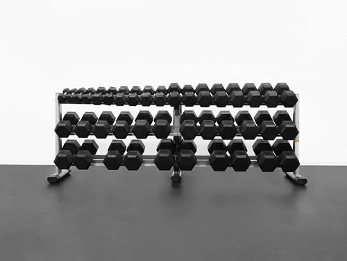 BK BodyKore Rubber Hex Dumbbell Set