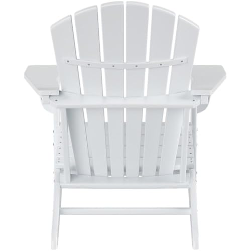 Costaelm Portside Classic Outdoor Adirondack Chairs Set of 8 White
