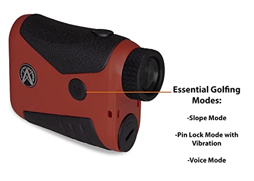 ASTRA OPTIX Golf Laser Rangefinder PRO X-1 Red OLED Display with Slope and PinLock 6x21 1760yd